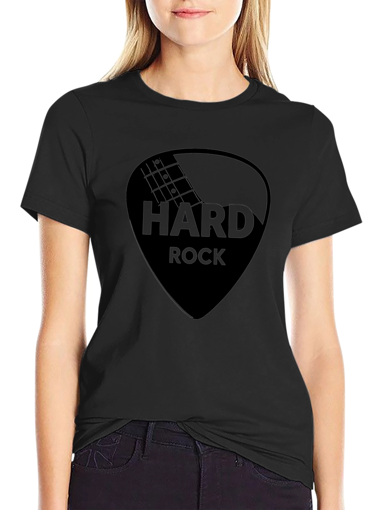 Hard Rock Black Graphic Tee - Classic Rocker Style