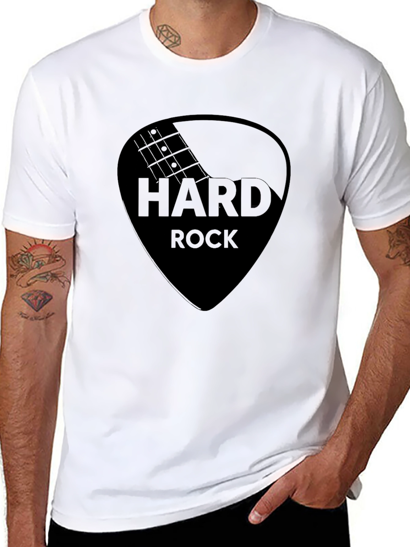 Hard Rock Black Graphic Tee - Classic Rocker Style