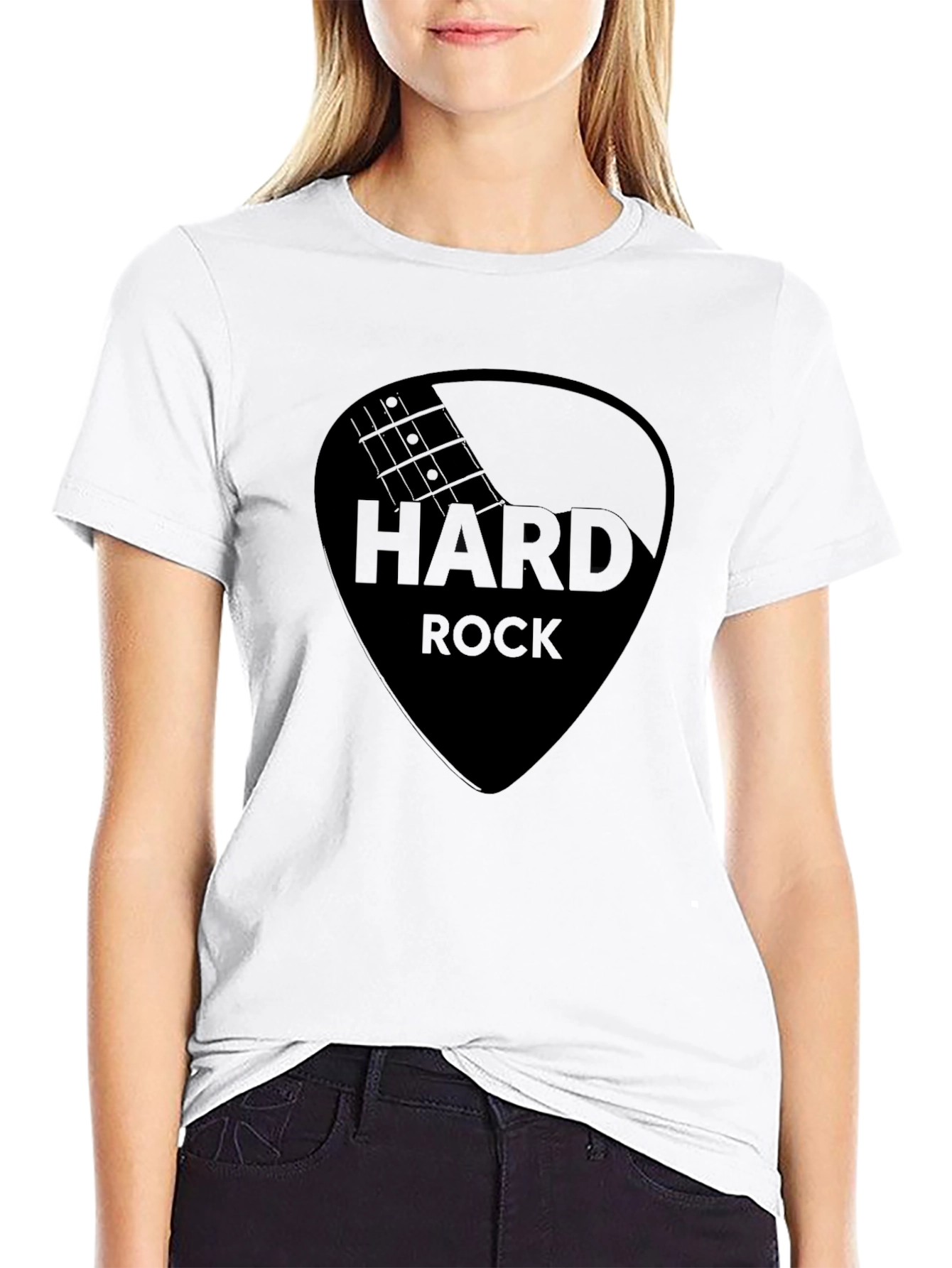 Hard Rock Black Graphic Tee - Classic Rocker Style