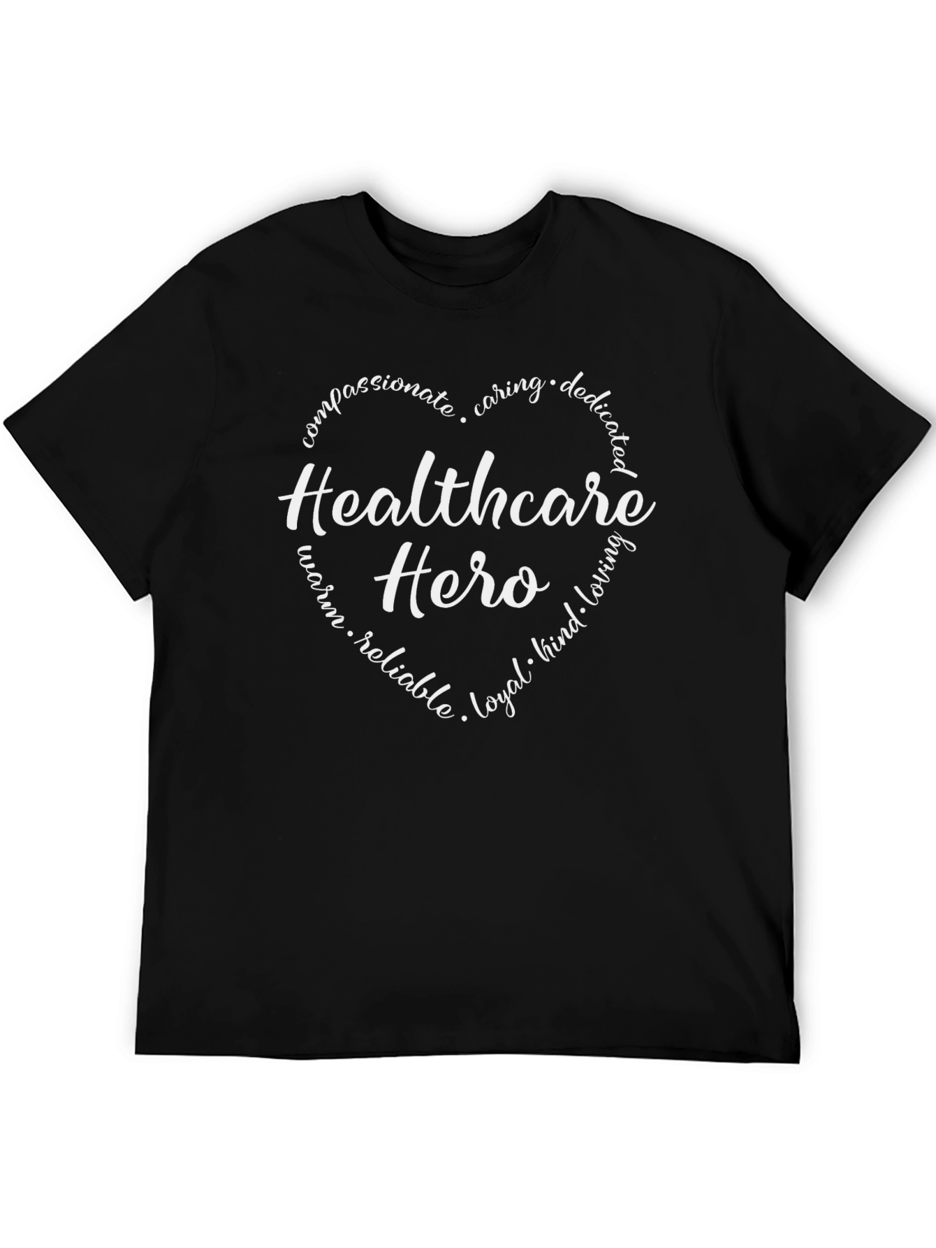 Healthcare Hero Black T-Shirt
