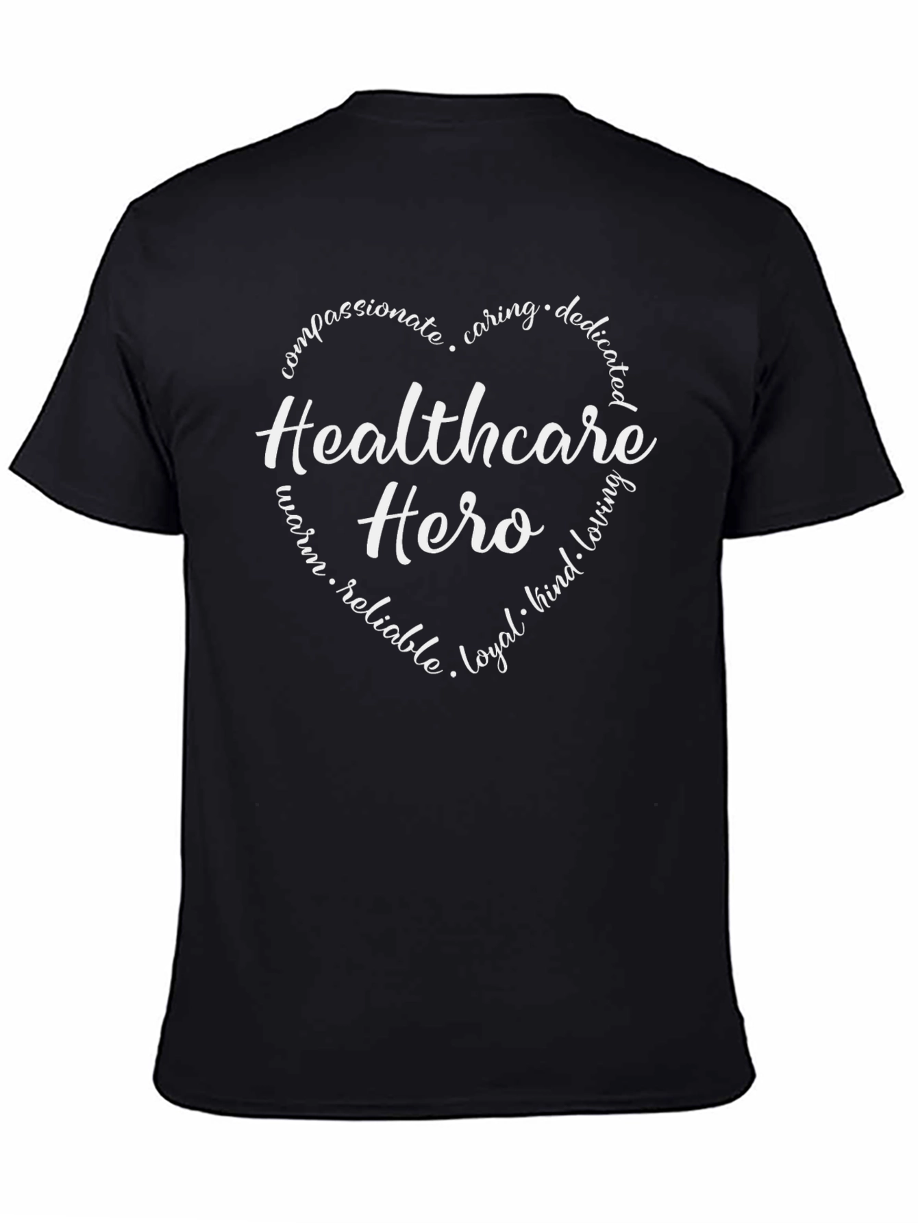 Healthcare Hero Black T-Shirt