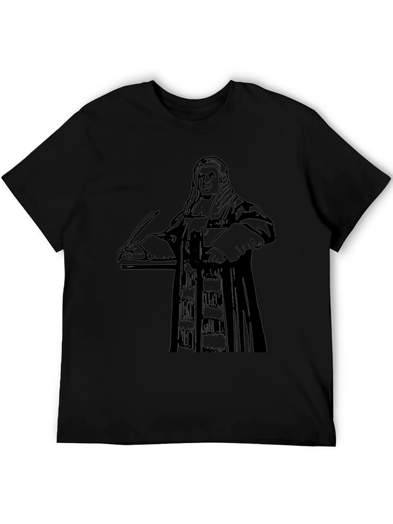 Black T-Shirt with Judge Graphic