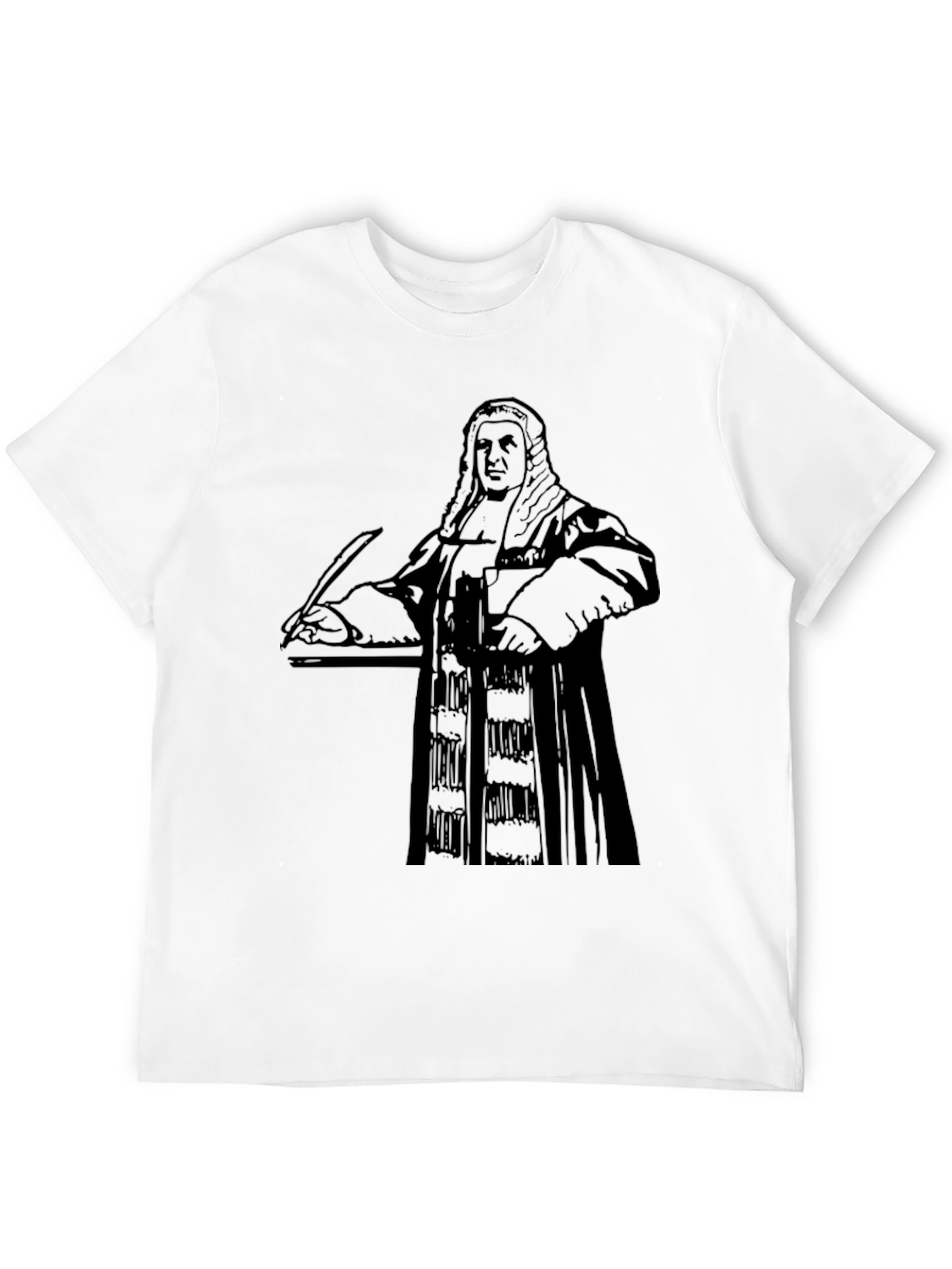 Black T-Shirt with Judge Graphic