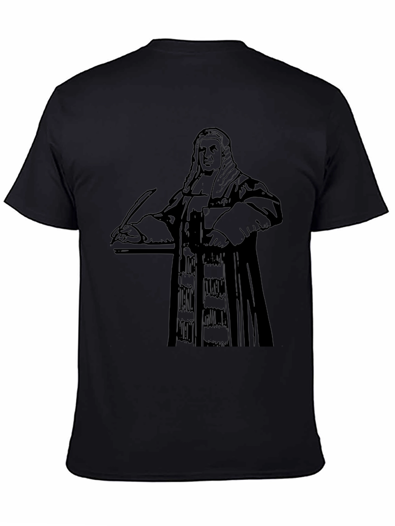 Black T-Shirt with Judge Graphic