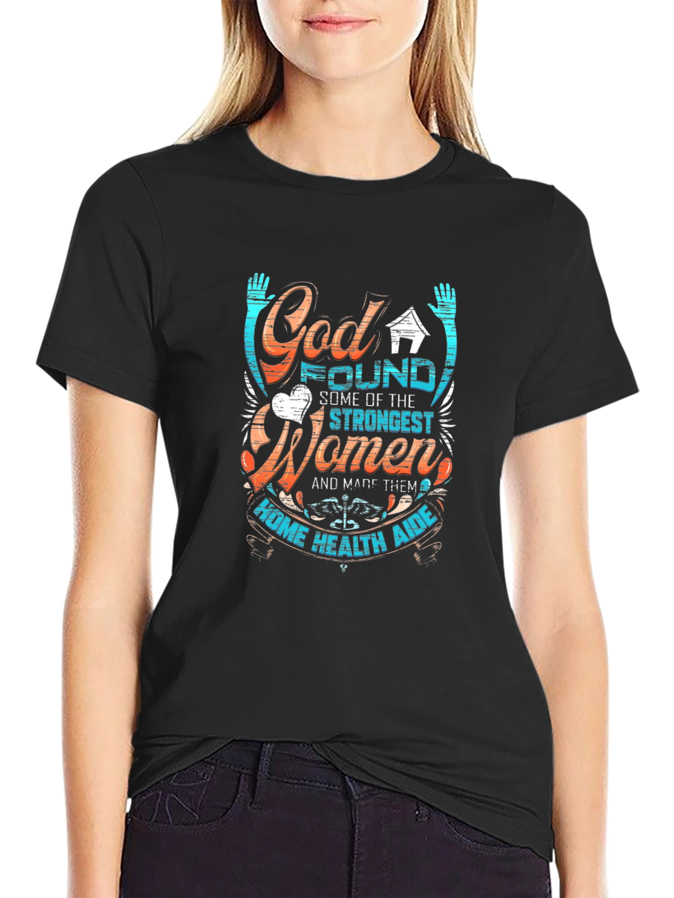 Strong Women Home Health Aide Graphic Tee