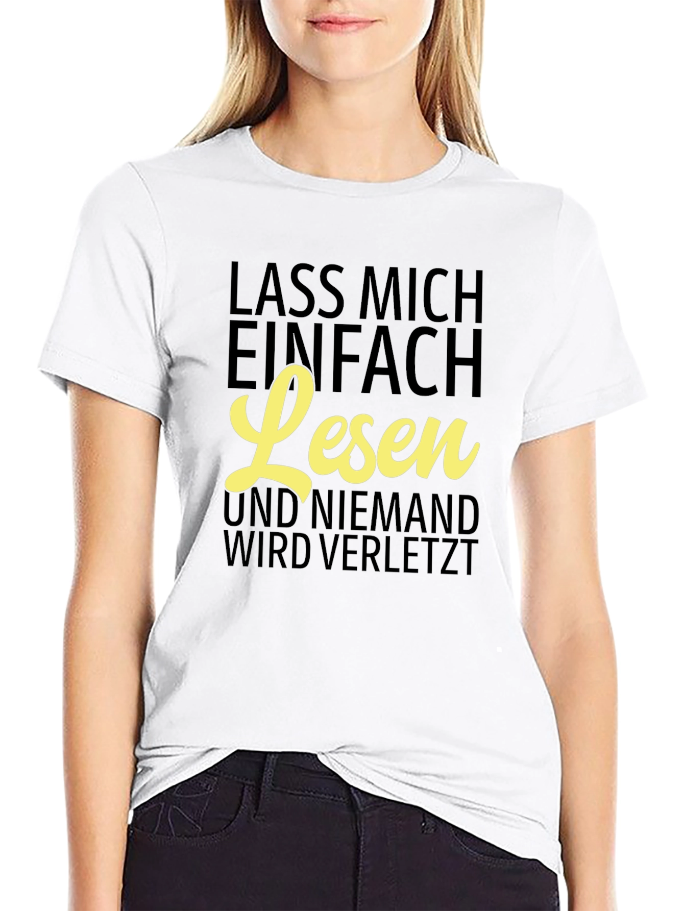Lass Mich Einfach Lesen T-Shirt - Funny Reader Tee