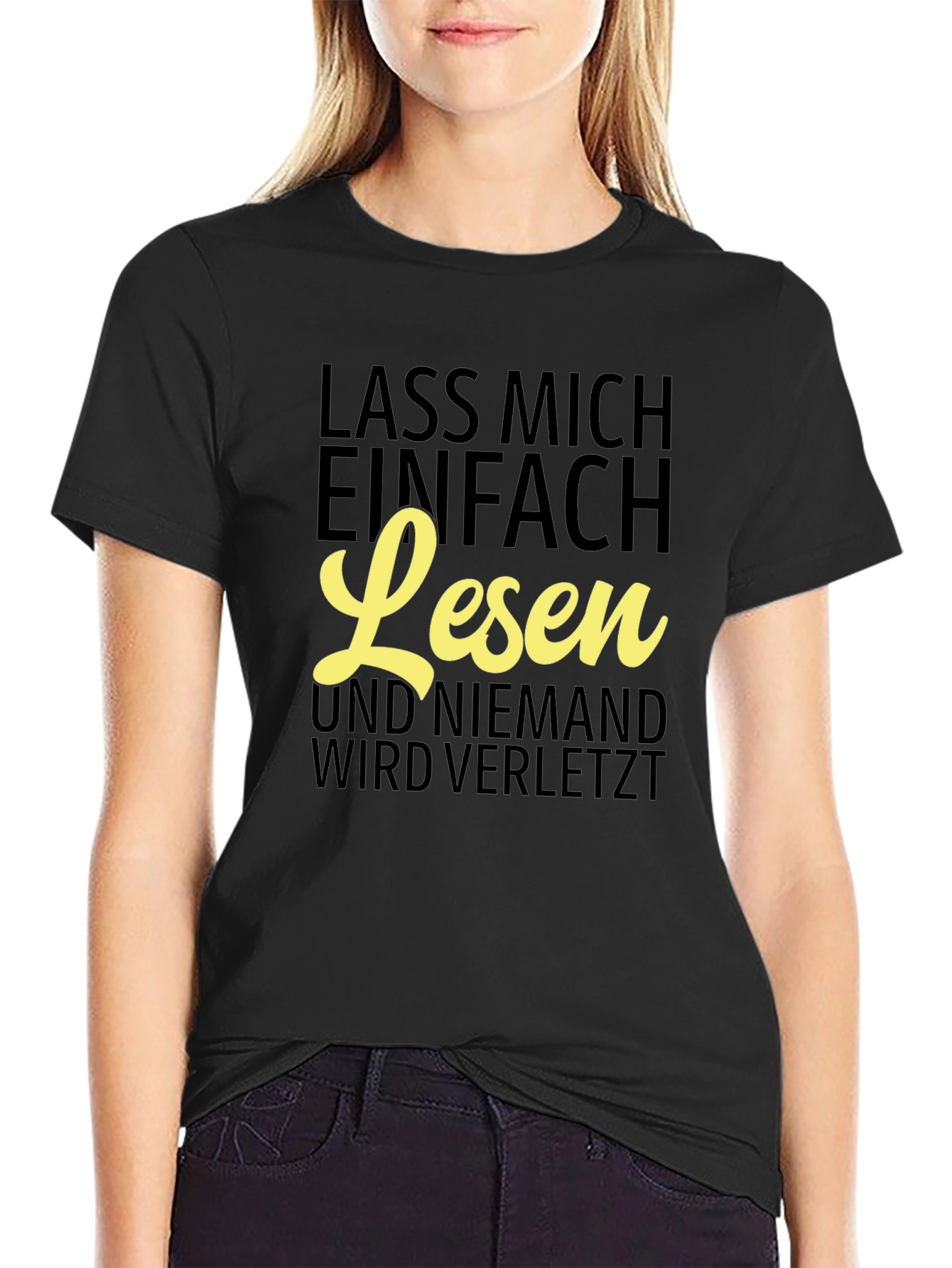 Lass Mich Einfach Lesen T-Shirt - Funny Reader Tee
