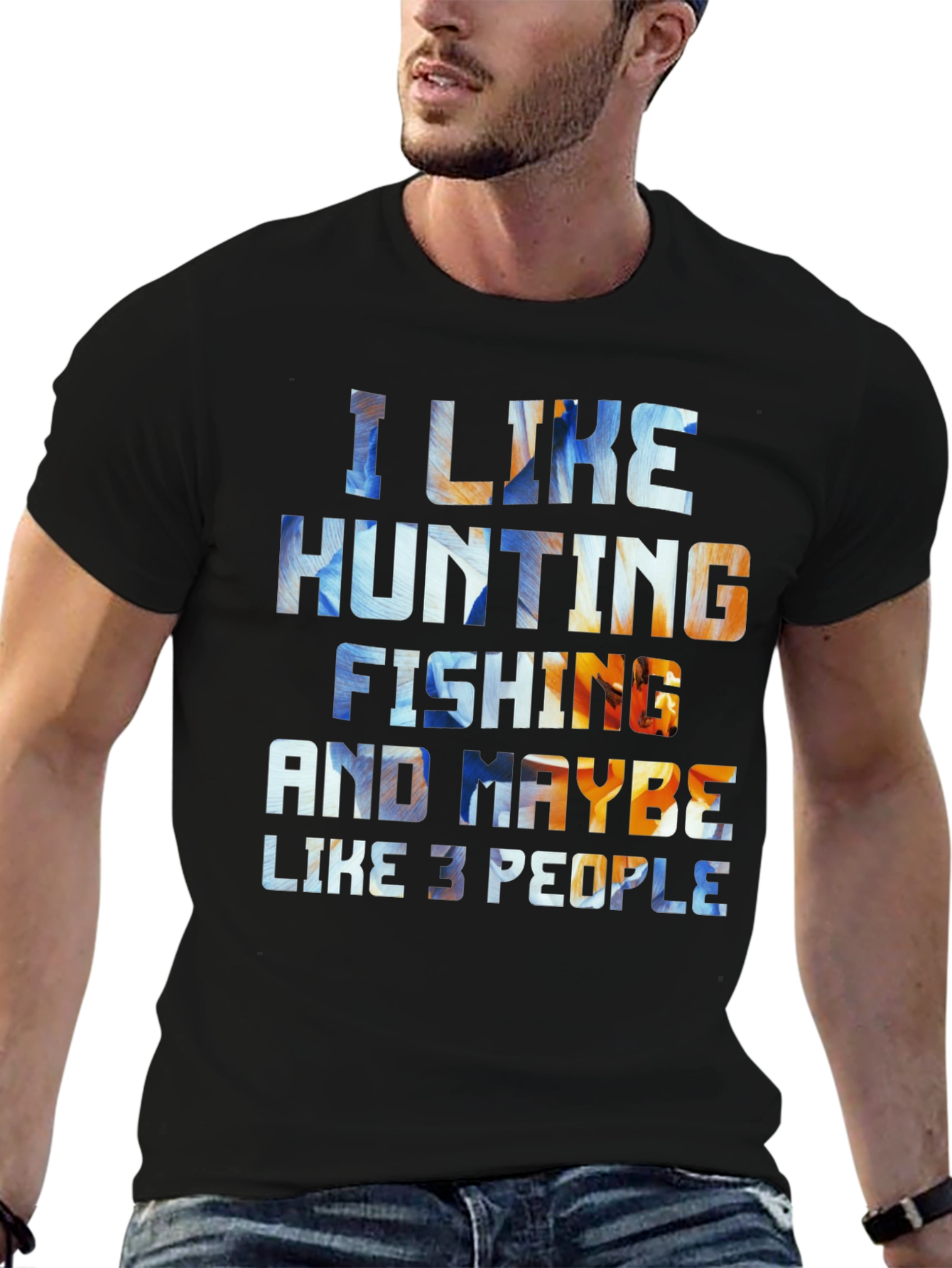 Hunting Fishing and Maybe 3 People T-Shirt