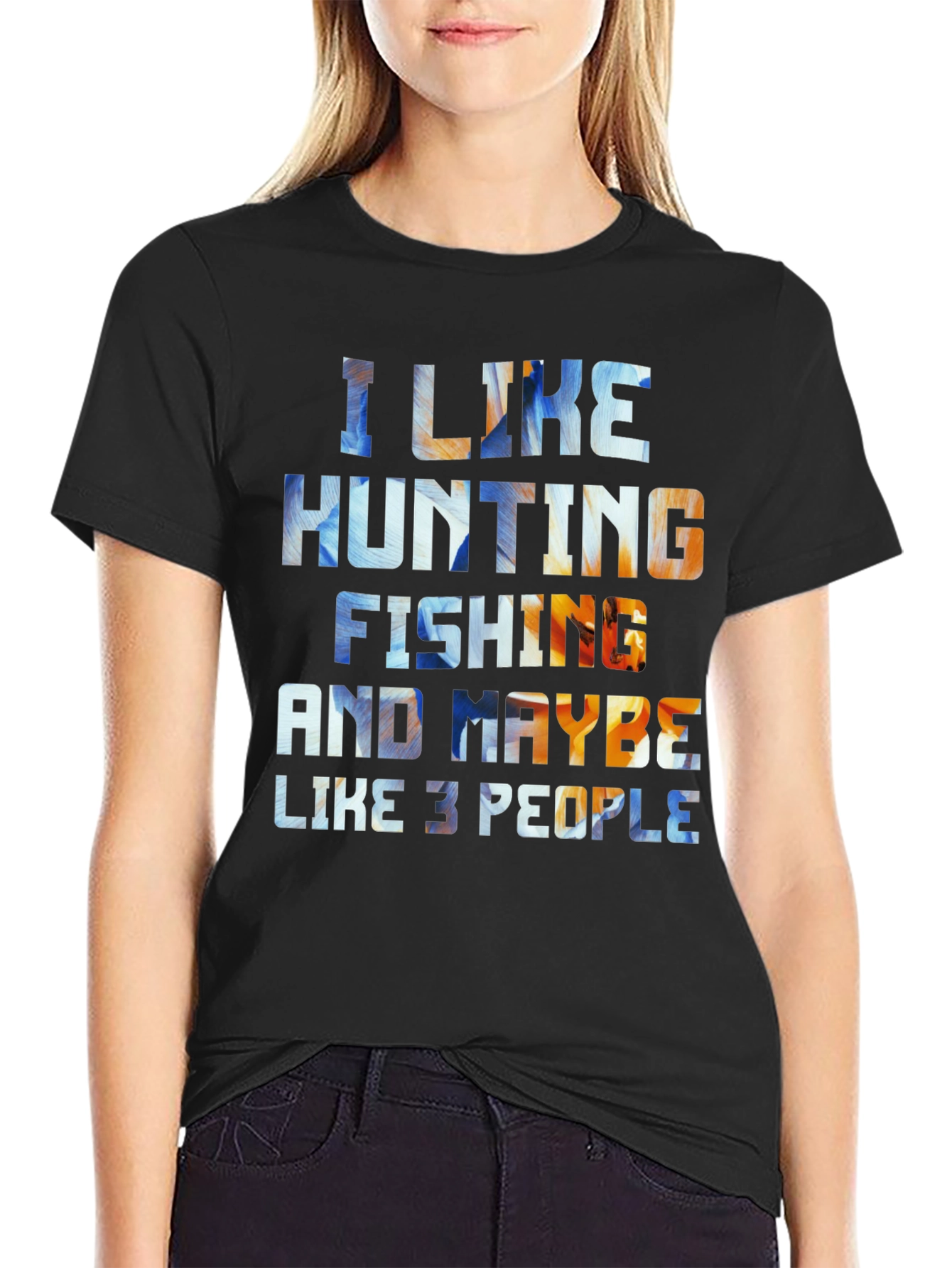 Hunting Fishing and Maybe 3 People T-Shirt