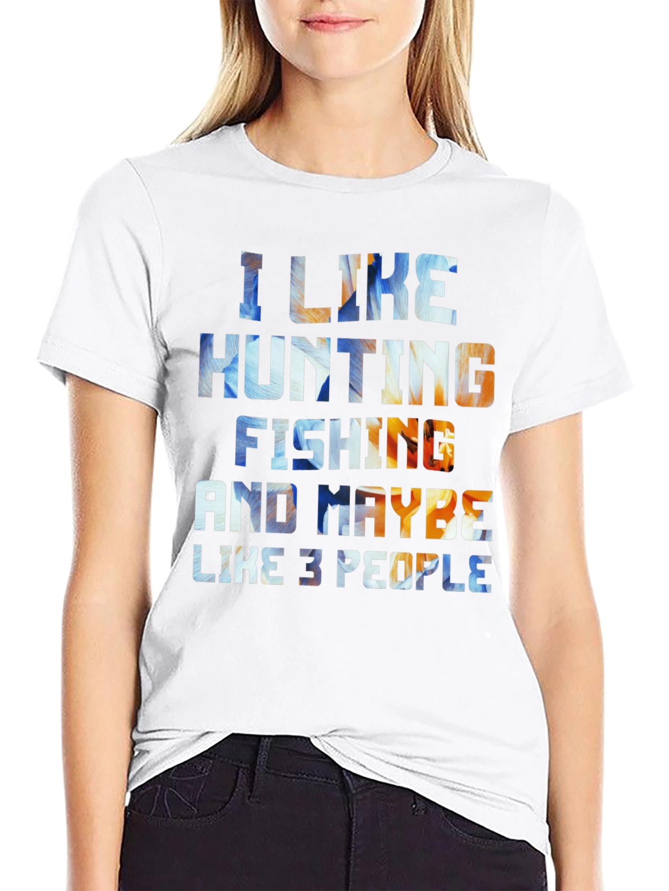 Hunting Fishing and Maybe 3 People T-Shirt
