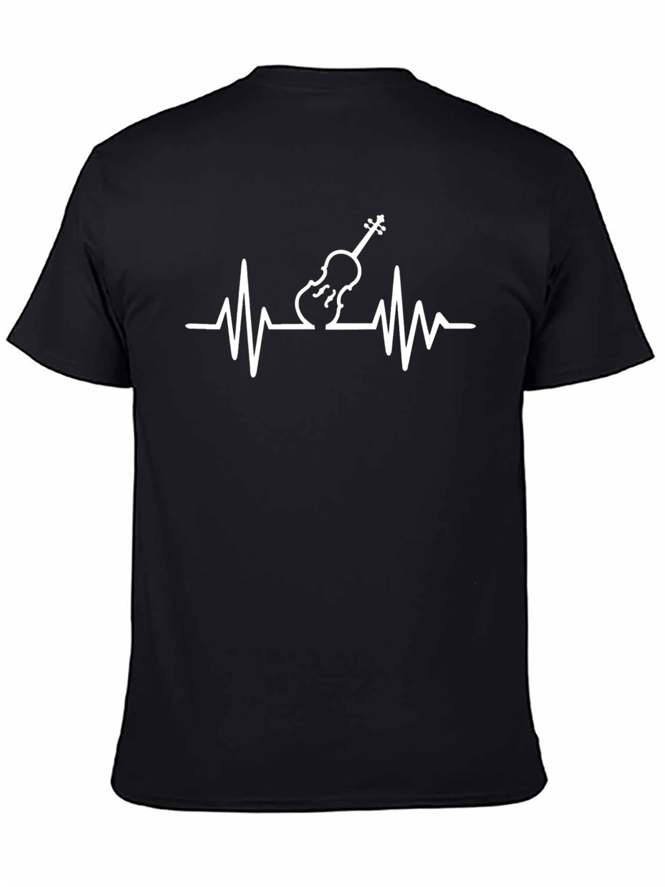 Violin Heartbeat T-Shirt - Music Lover Tee