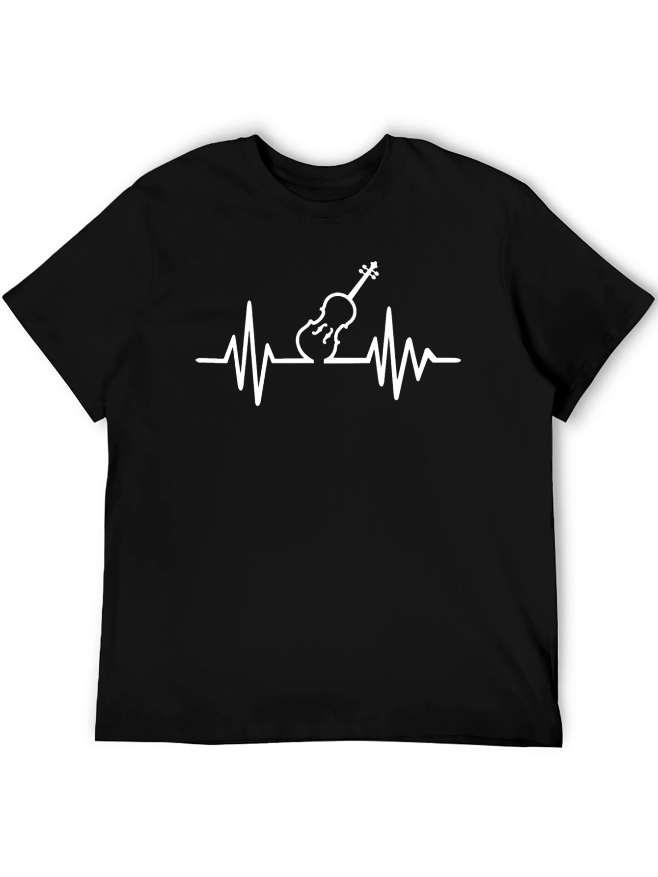 Violin Heartbeat T-Shirt - Music Lover Tee