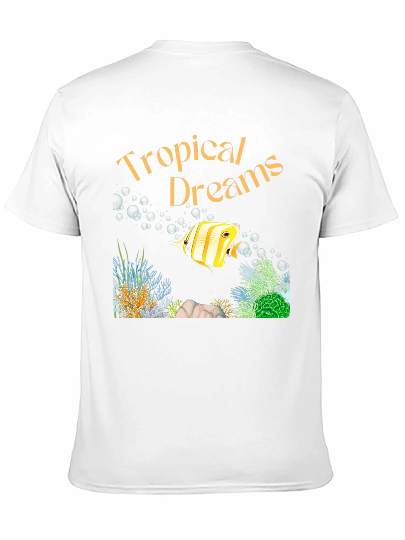 Tropical Dreams Graphic T-Shirt - Black