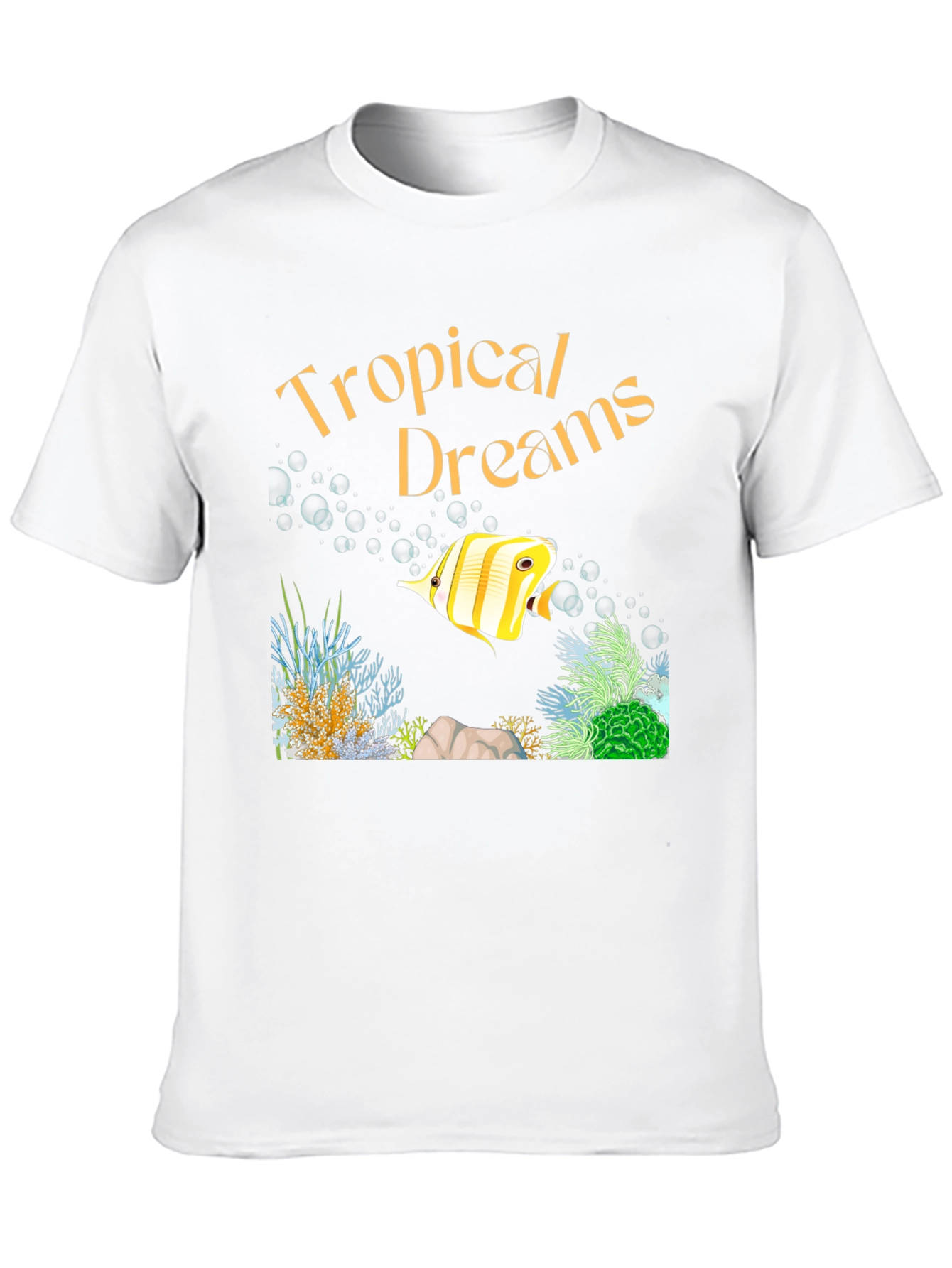 Tropical Dreams Graphic T-Shirt - Black