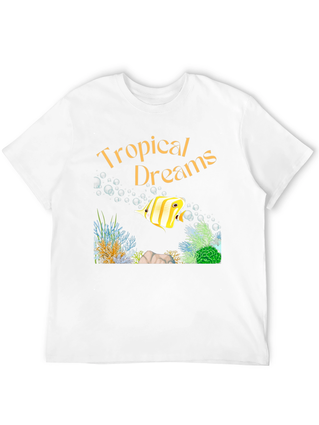 Tropical Dreams Graphic T-Shirt - Black