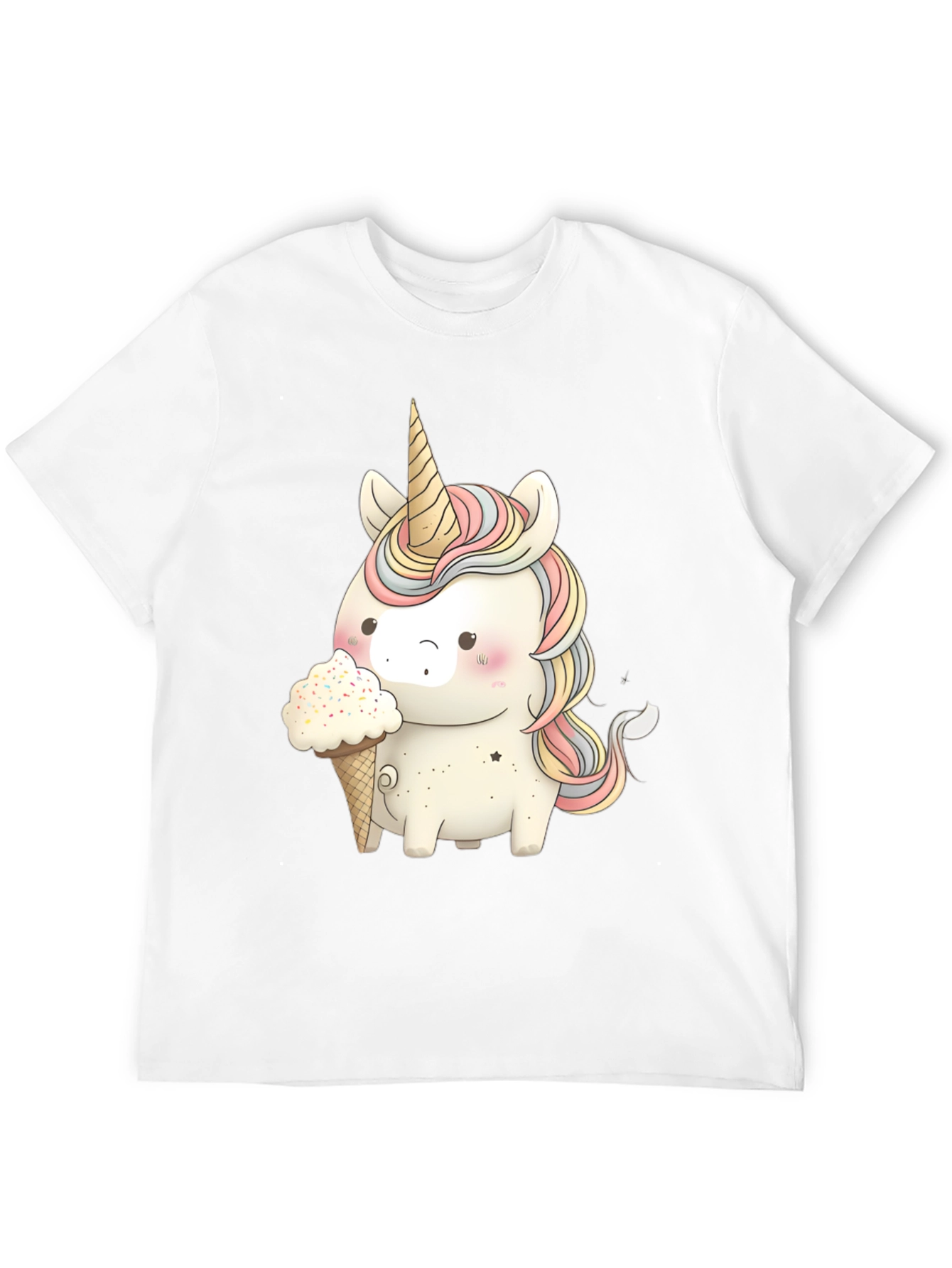 Unicorn Ice Cream Black T-Shirt