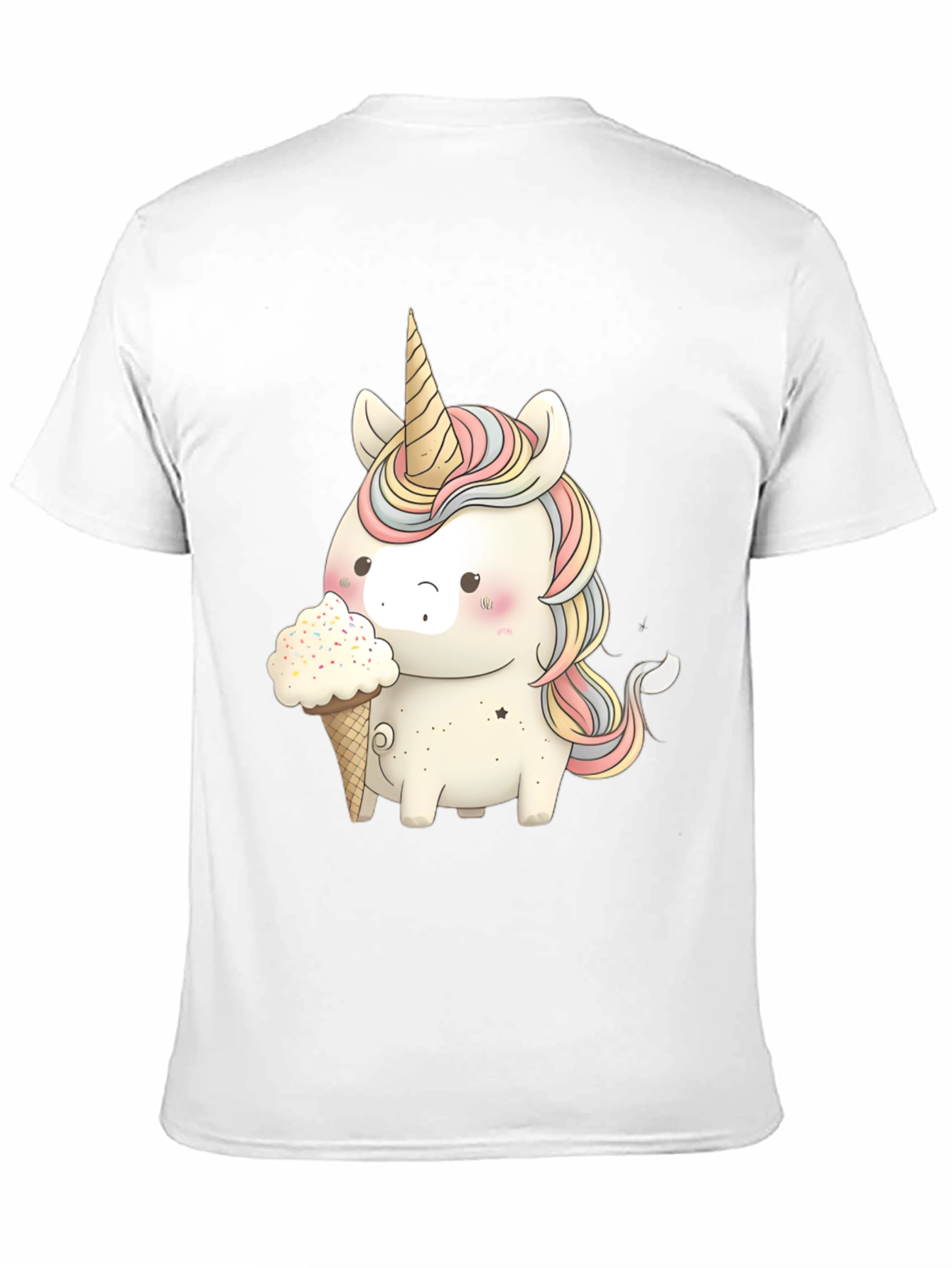 Unicorn Ice Cream Black T-Shirt