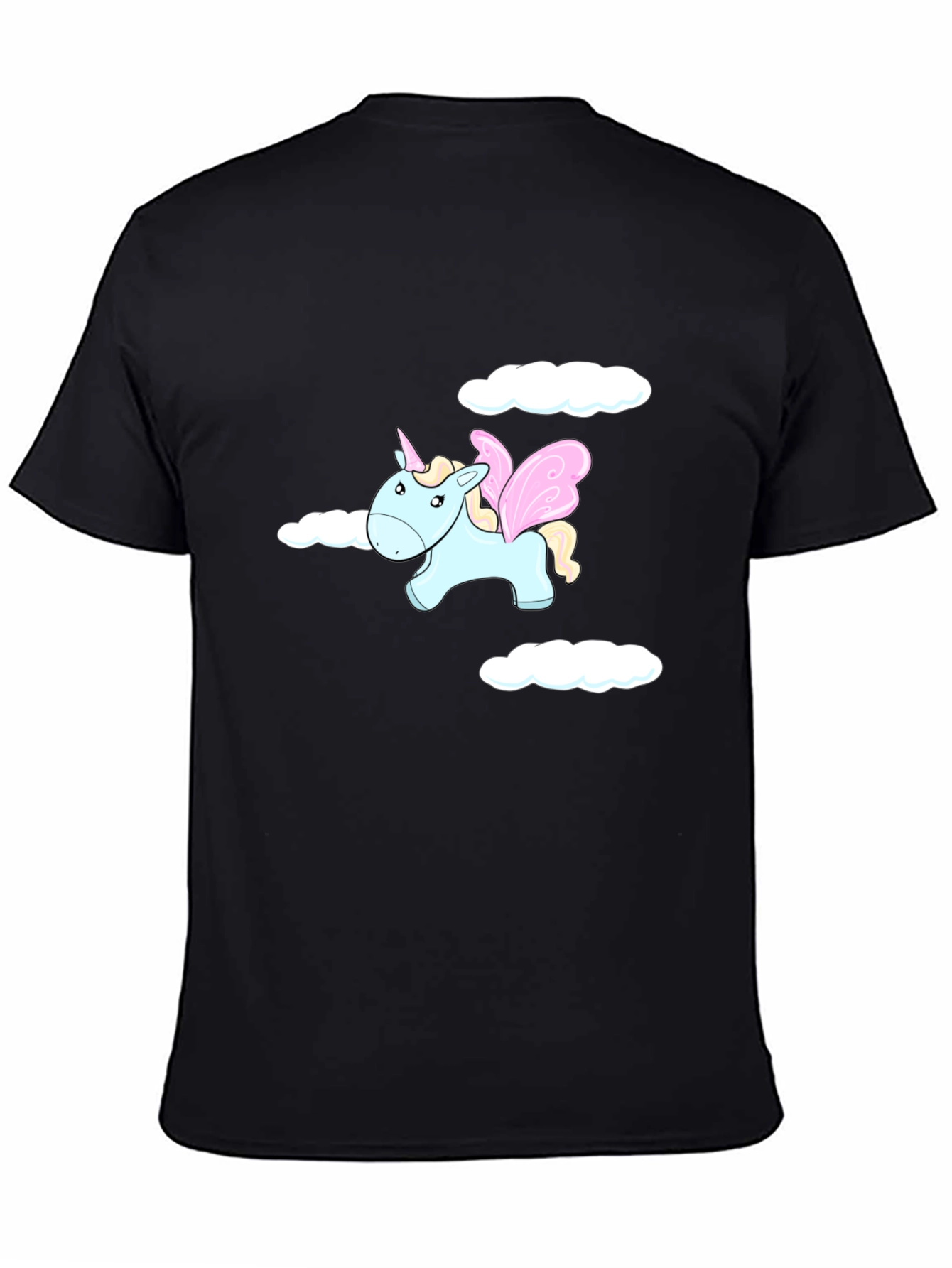Unicorn Dreams Mens Black T-Shirt