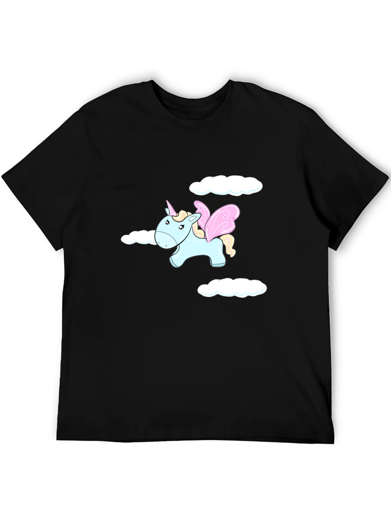 Unicorn Dreams Mens Black T-Shirt