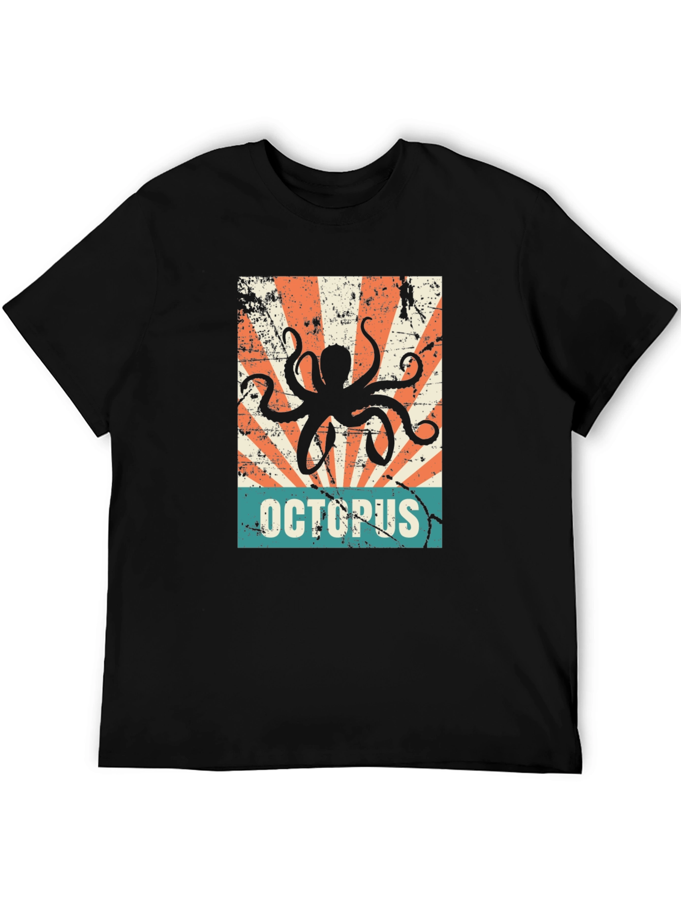 Retro Octopus Graphic T-Shirt