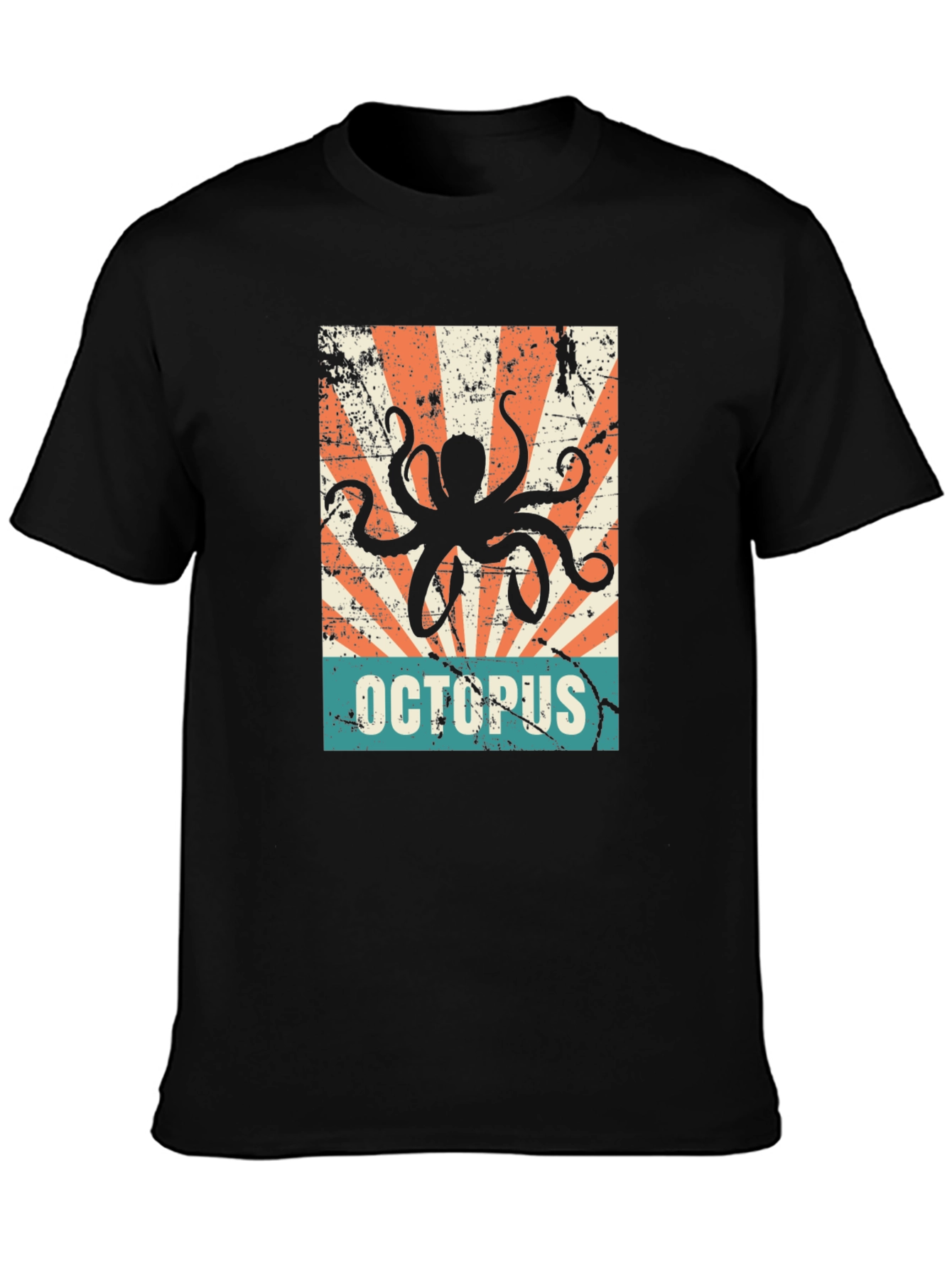 Retro Octopus Graphic T-Shirt