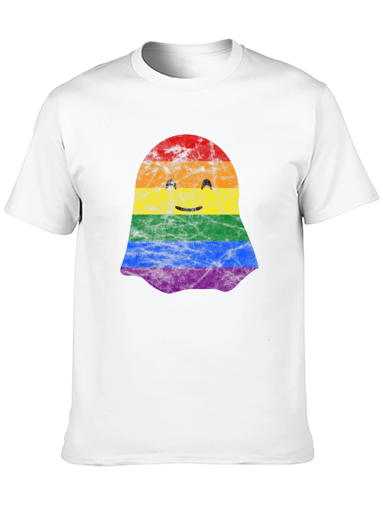LGBTQ+ Pride Ghost T-Shirt - Cute Halloween Tee
