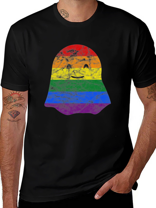LGBTQ+ Pride Ghost T-Shirt - Cute Halloween Tee