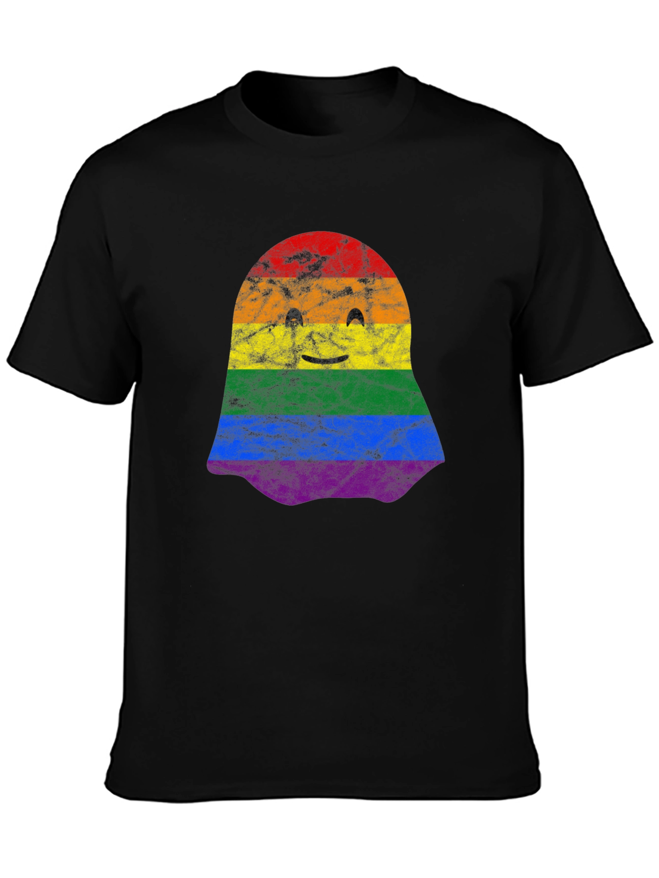 LGBTQ+ Pride Ghost T-Shirt - Cute Halloween Tee