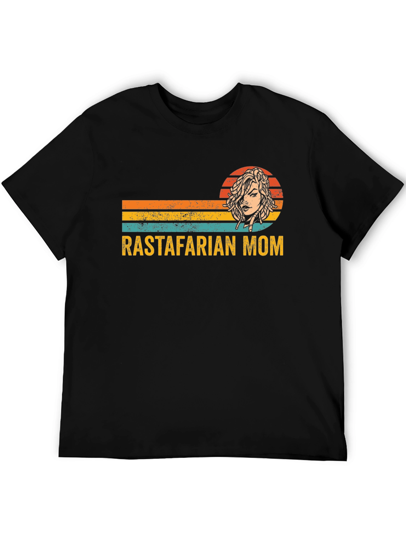 Rastafarian Mom Graphic Tee - Stylish & Unique