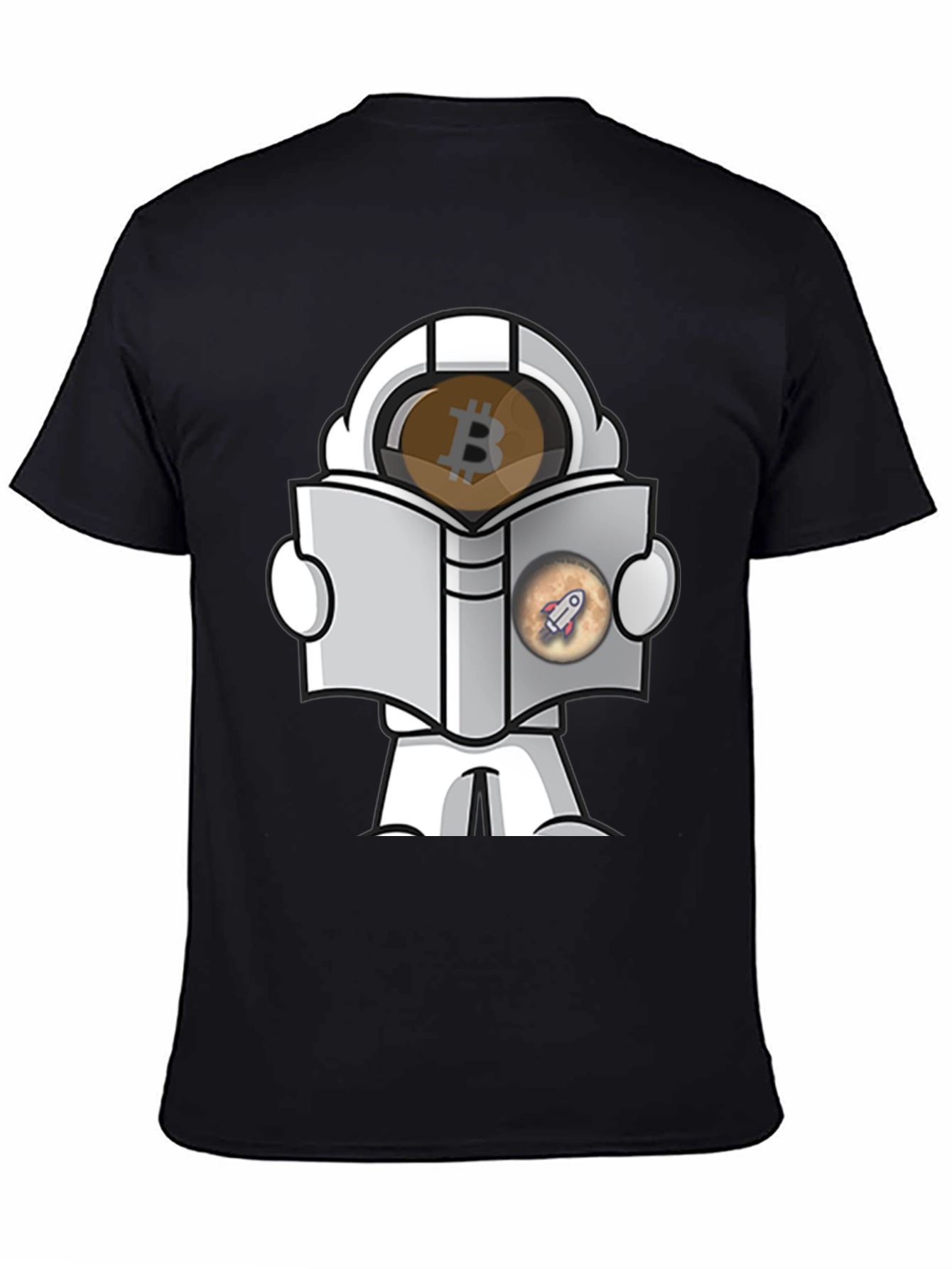 Bitcoin Astronaut Reading Book T-Shirt