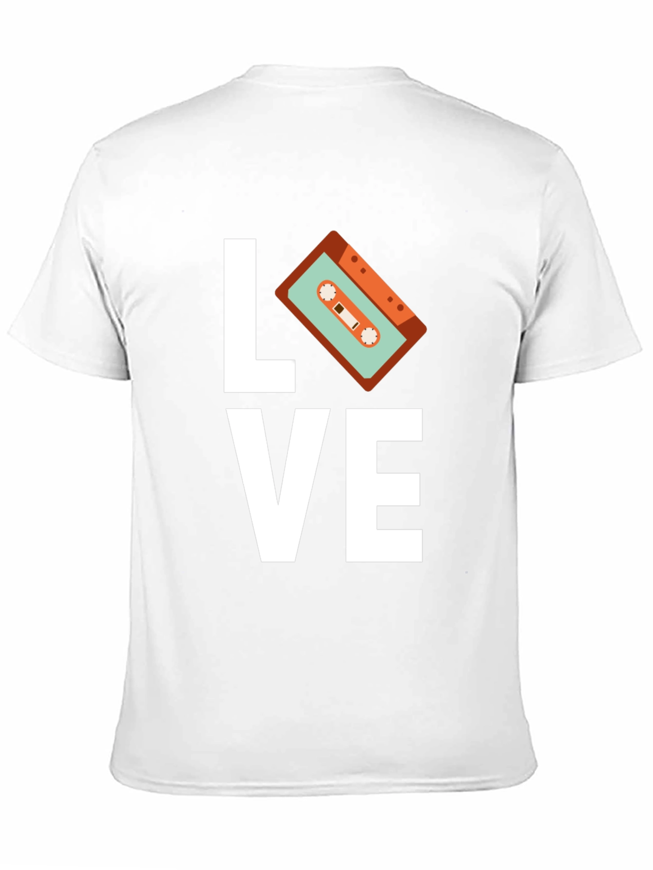 Retro Music Love Cassette Graphic T-Shirt