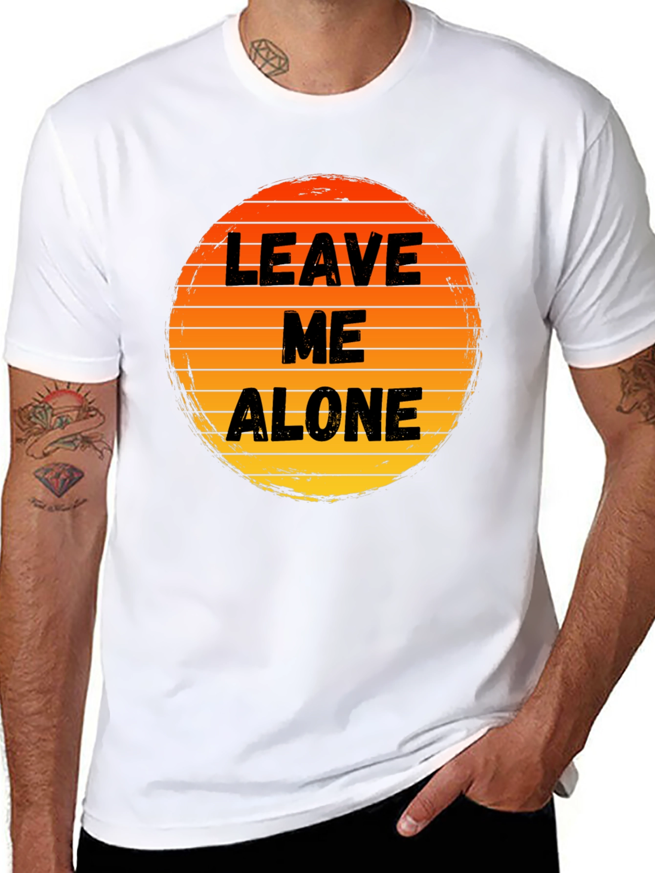 Leave Me Alone Sunset Graphic Tee
