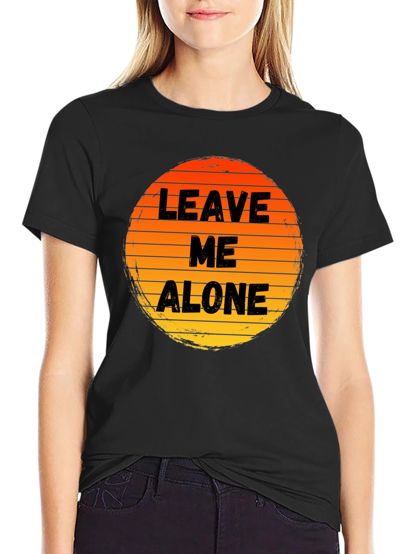 Leave Me Alone Sunset Graphic Tee