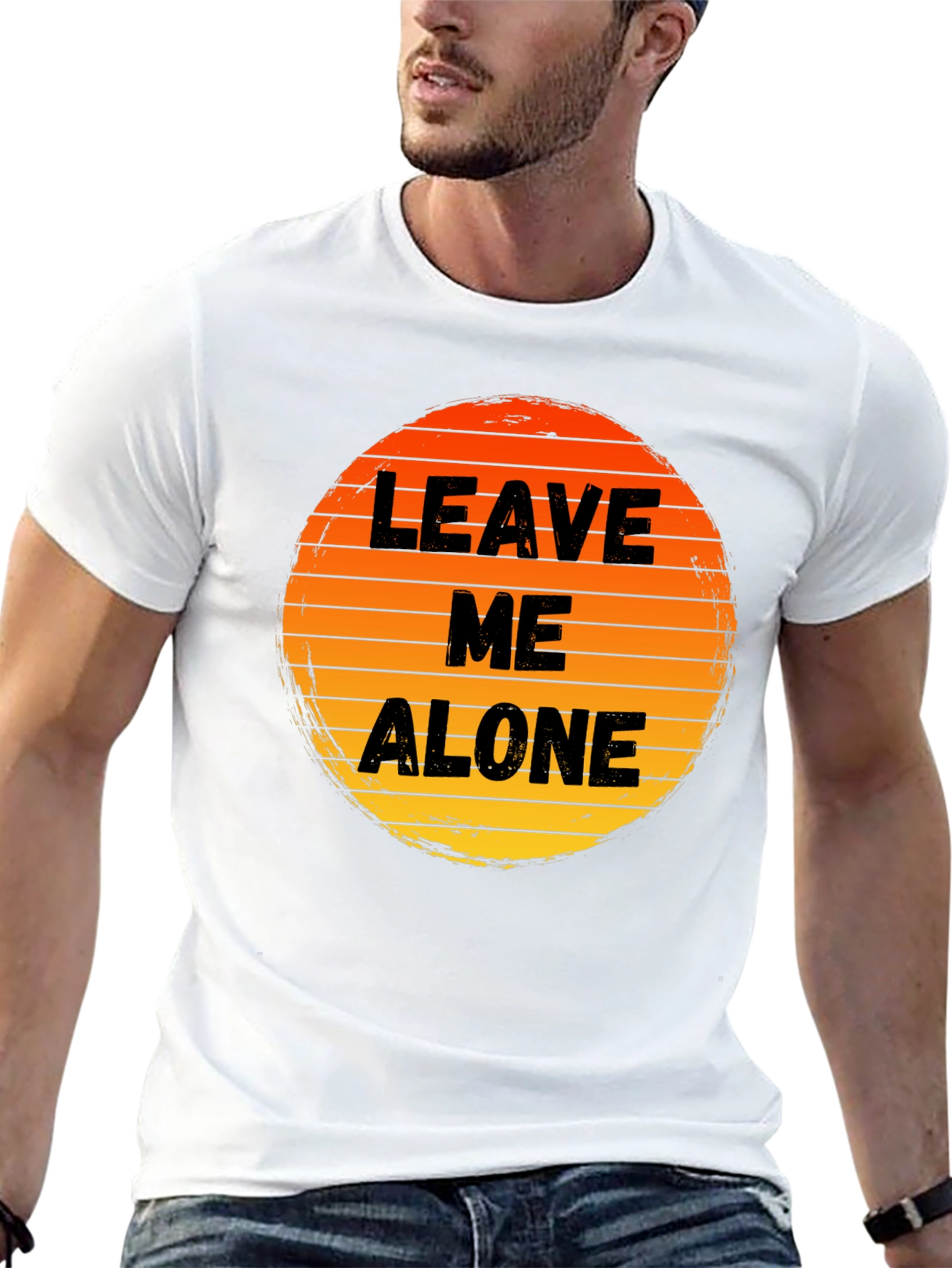 Leave Me Alone Sunset Graphic Tee