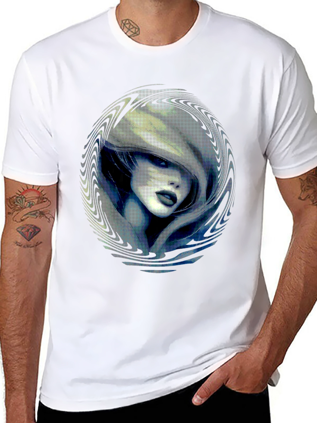 Mystic Woman Graphic Print Black T-Shirt