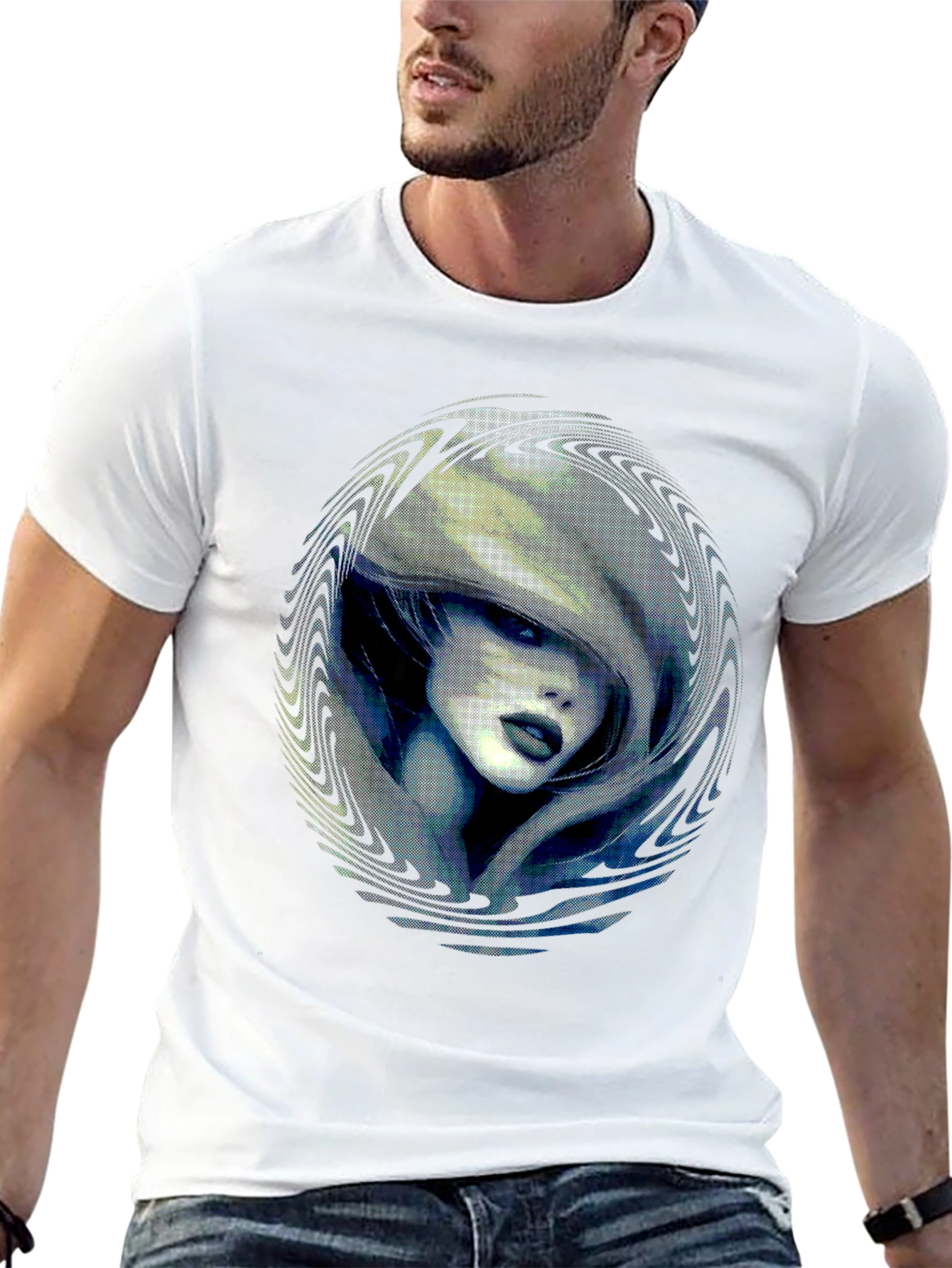 Mystic Woman Graphic Print Black T-Shirt