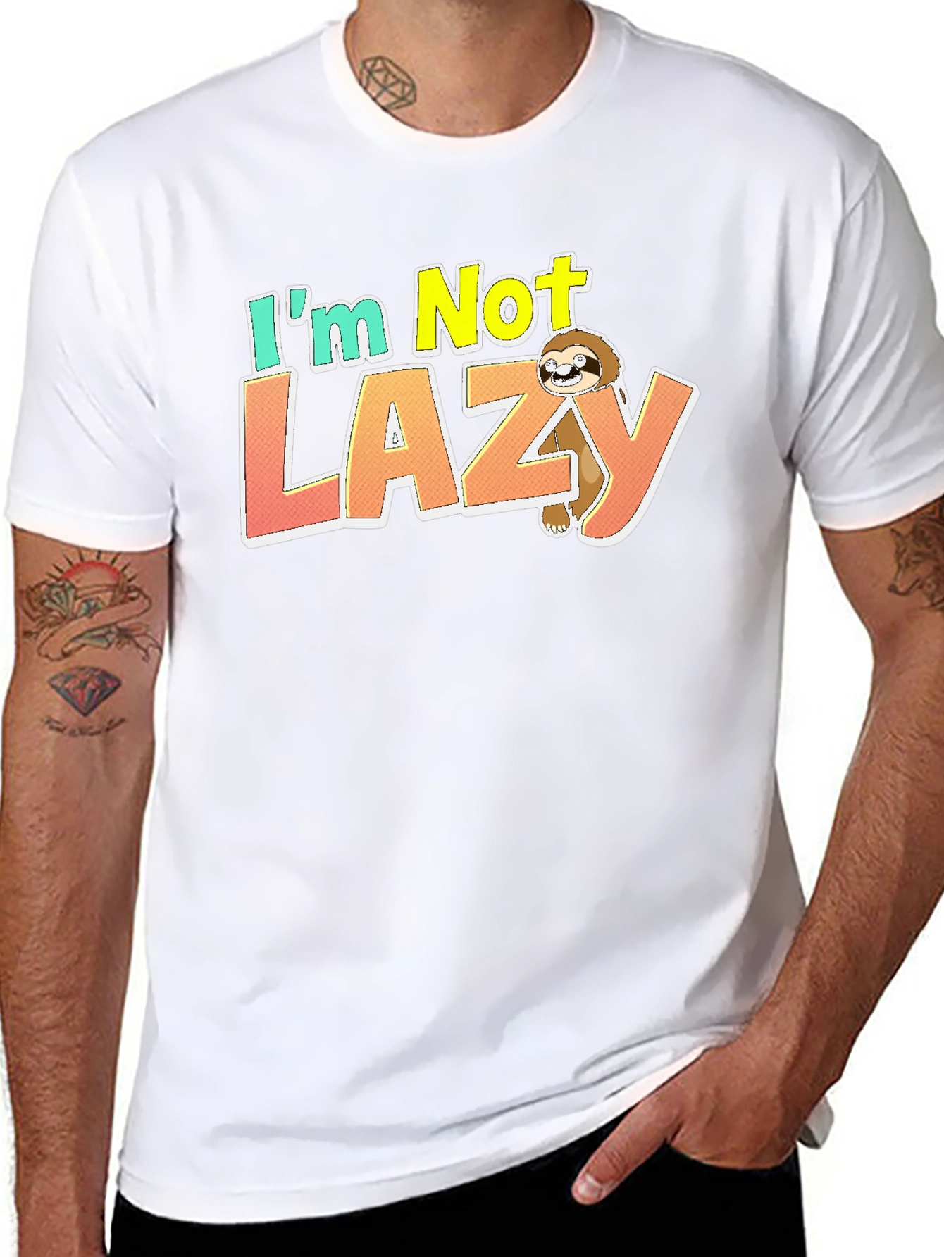 Im Not Lazy Sloth Graphic T-Shirt