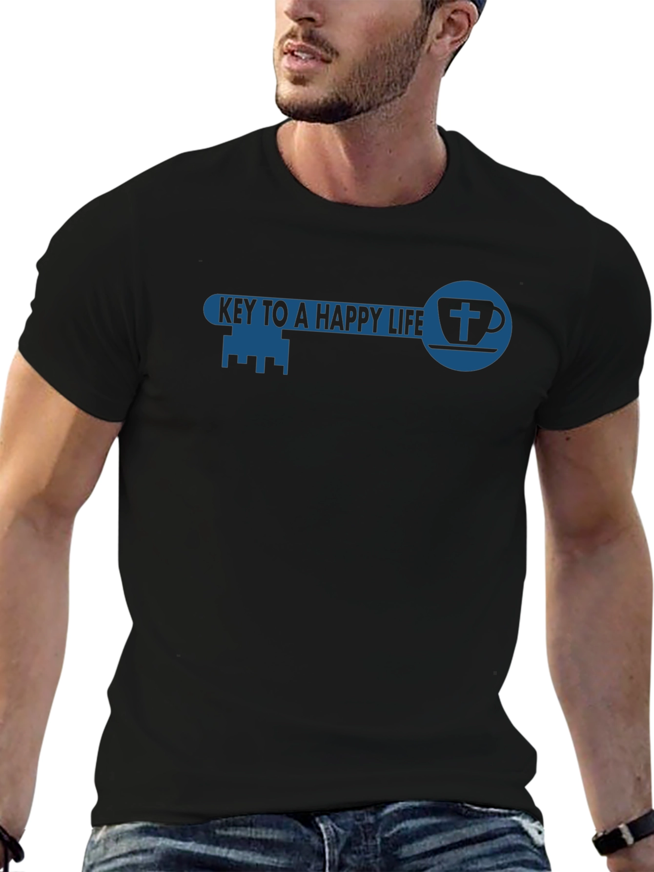 Key to a Happy Life Christian T-Shirt