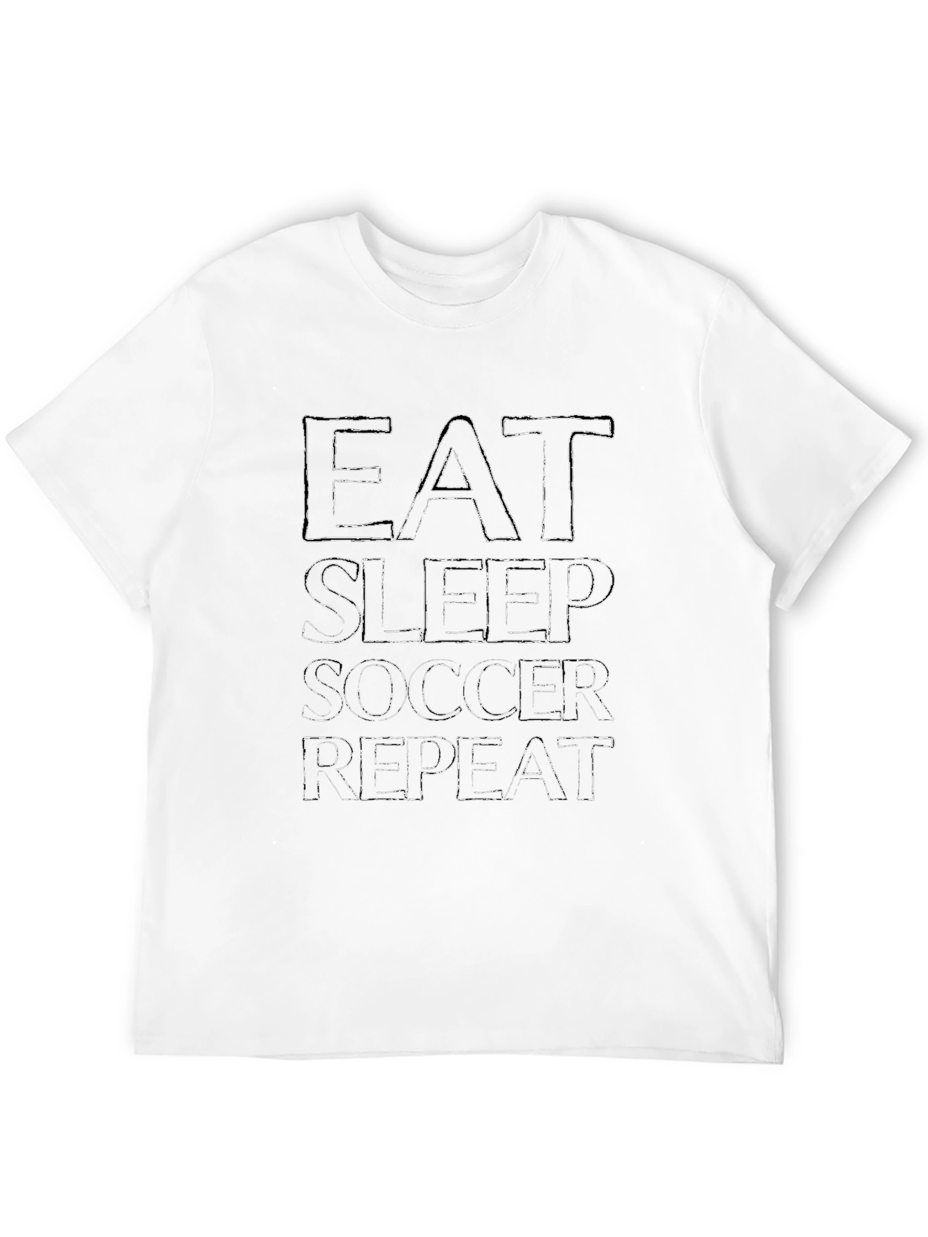 Eat Sleep Soccer Repeat Black T-Shirt