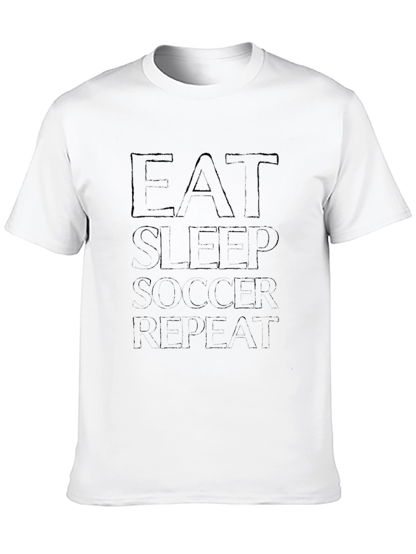Eat Sleep Soccer Repeat Black T-Shirt