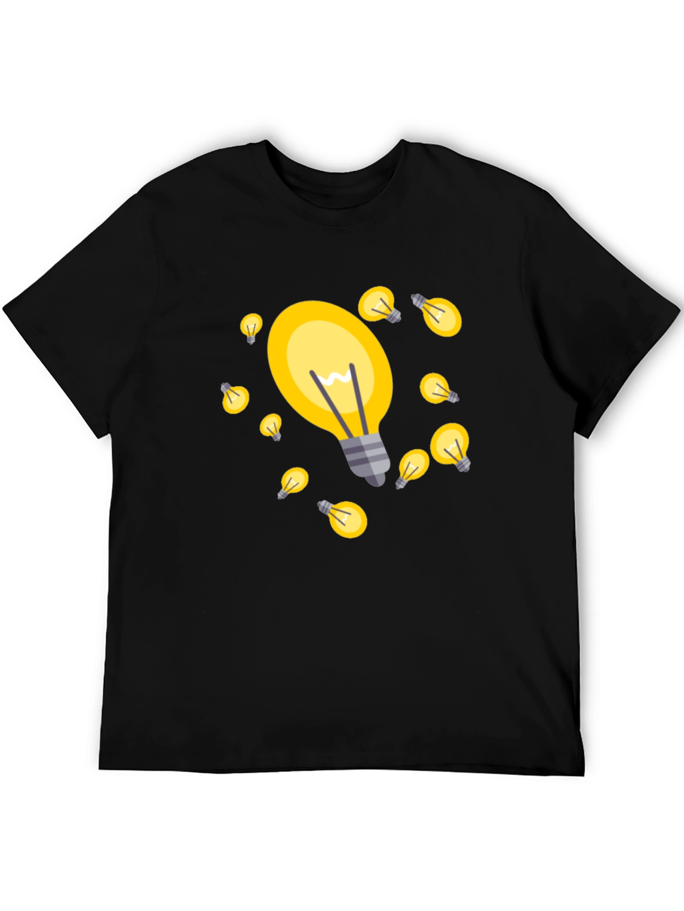Bright Ideas T-Shirt - Black Cotton Blend