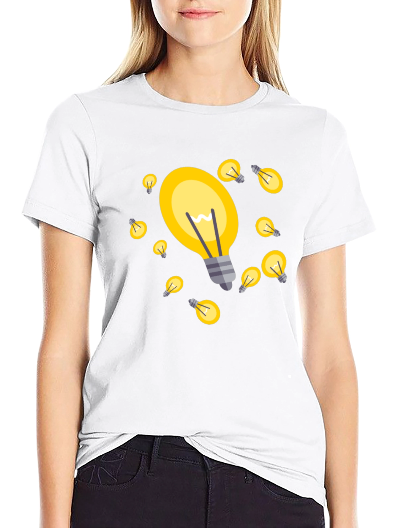 Bright Ideas T-Shirt - Black Cotton Blend