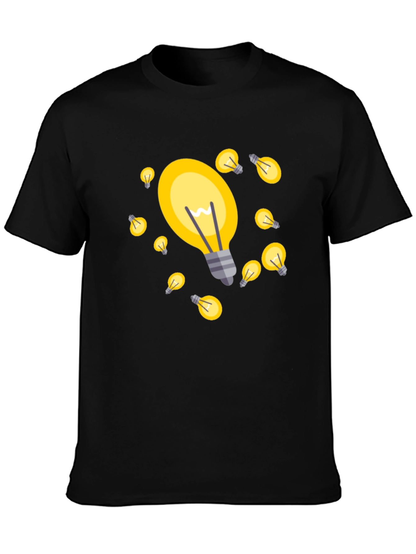 Bright Ideas T-Shirt - Black Cotton Blend