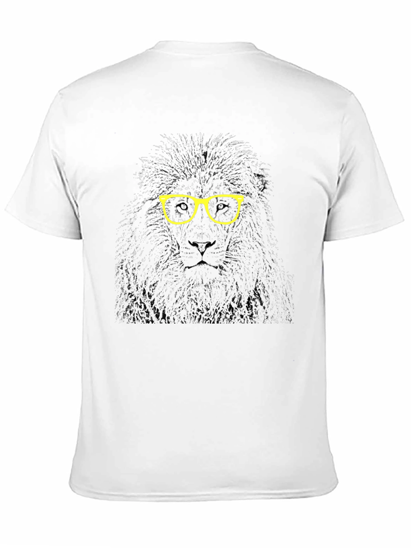 Lion Glasses Graphic Print T-Shirt