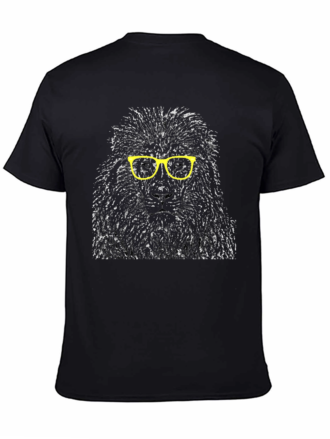 Lion Glasses Graphic Print T-Shirt