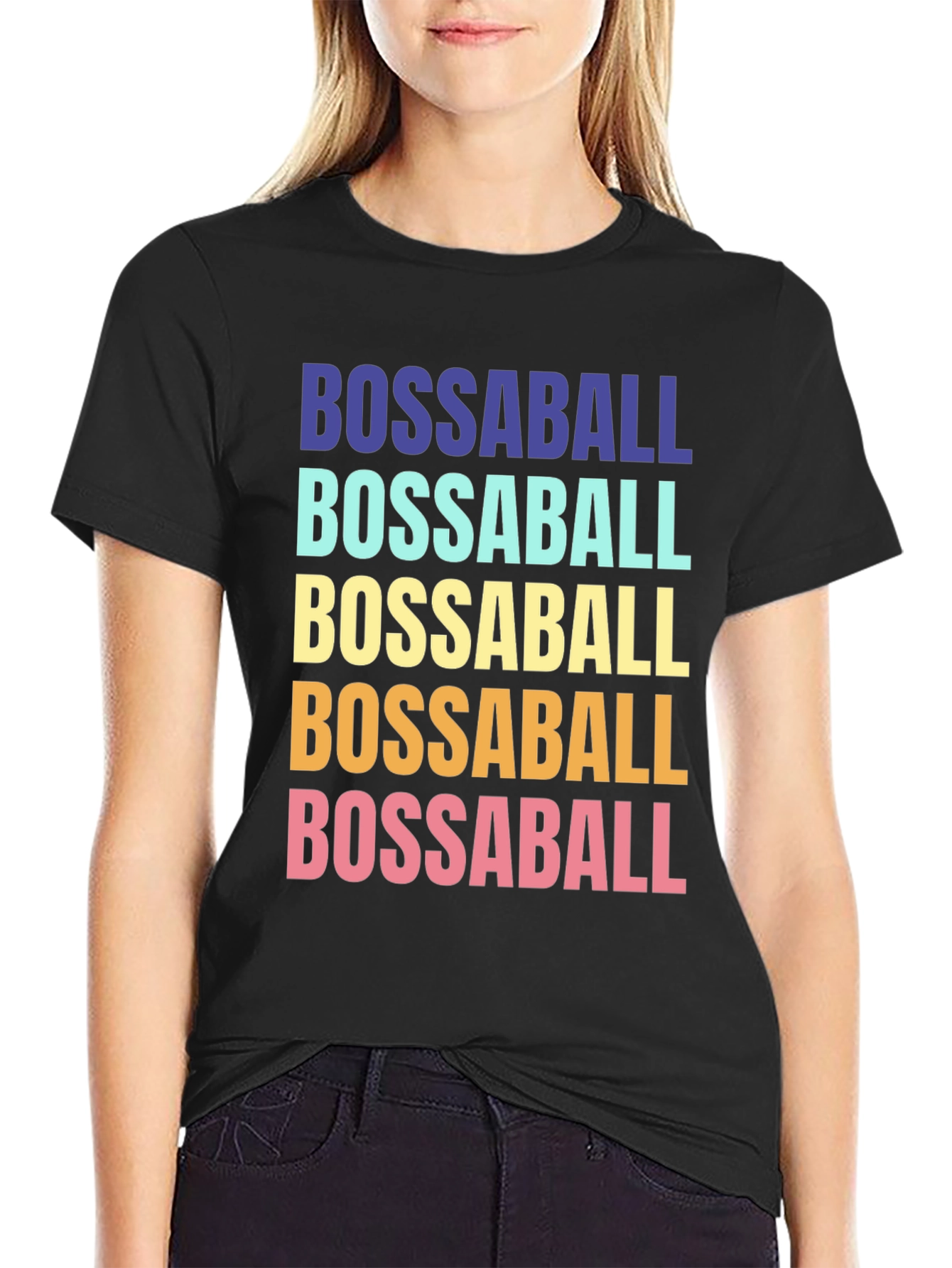Retro Bossaball Graphic T-Shirt - Cool Sports Tee