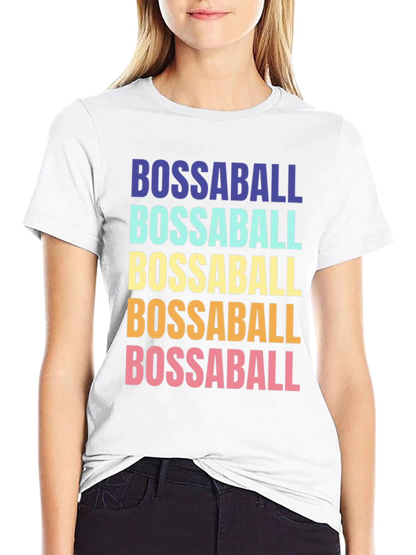 Retro Bossaball Graphic T-Shirt - Cool Sports Tee