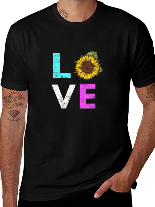 Love Sunflower Graphic T-Shirt