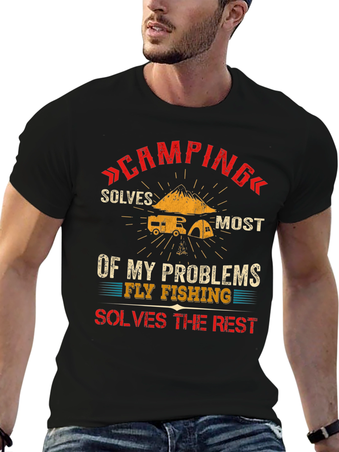 Camping and Fishing T-Shirt