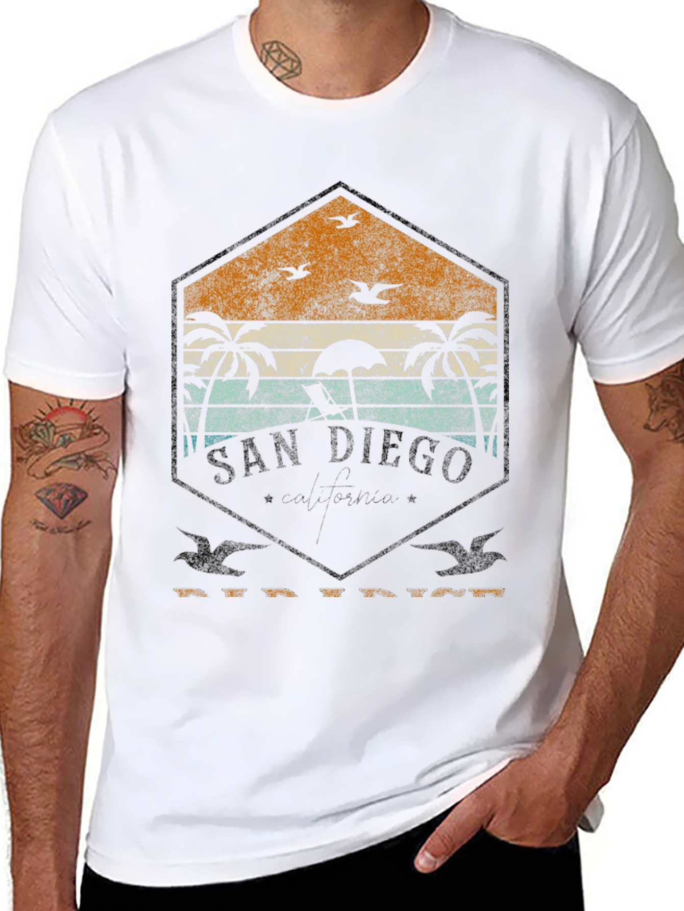 San Diego Retro Beach T-Shirt